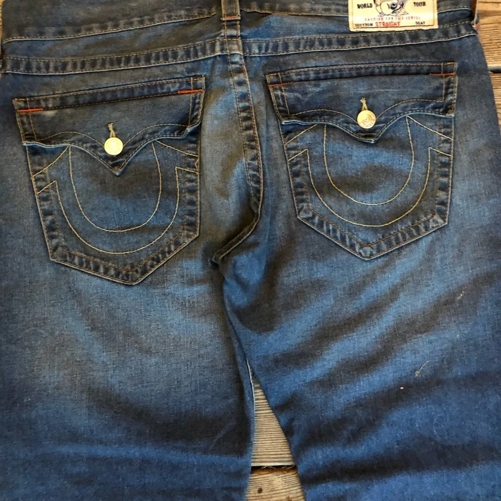 True Religión brand jeans world tour straight seat